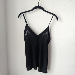 Windsor Summer Clubbing Tank Mesh Lightweight Black Small Camisole Slip